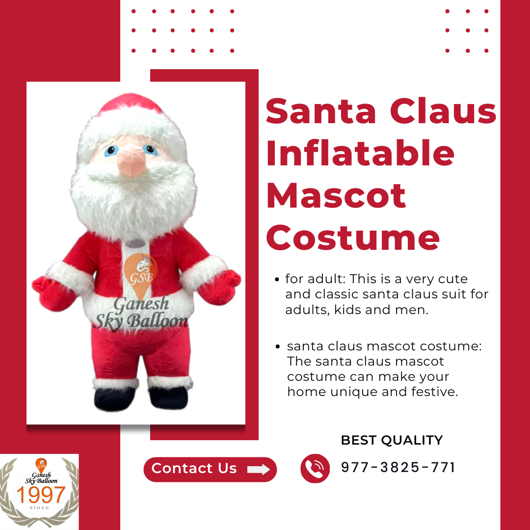 Fur Air Santa Claus Mascot